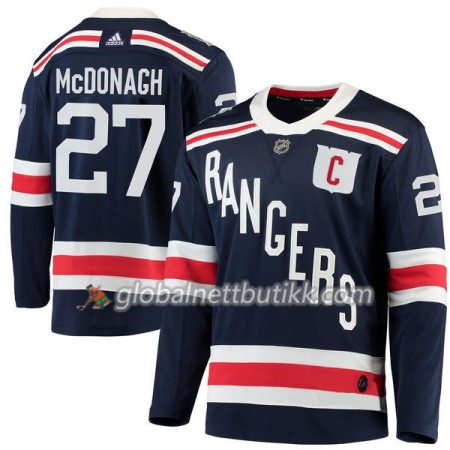 New York Rangers Hockeydrakt Ryan McDonagh 27 2018 Winter Classic Blå Adidas Authentic - Herre